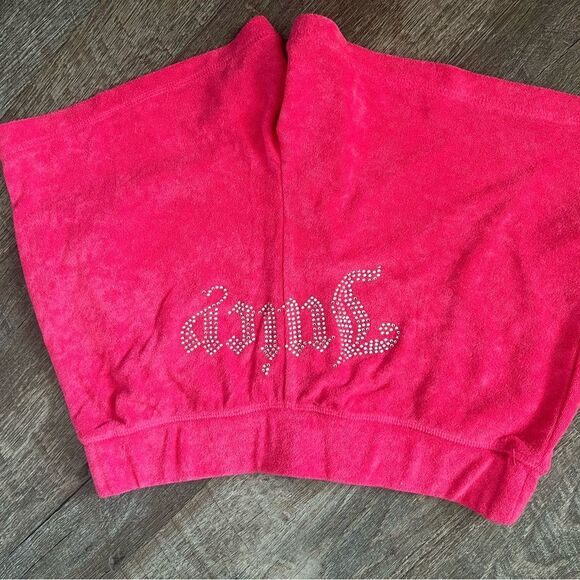 Juicy Couture Bling Terry Tracksuit Hoodie & Shorts Set- Size Medium - Picture 13 of 15